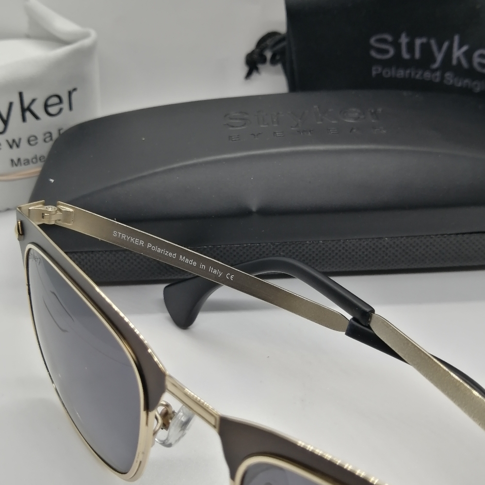 New Stryker Polarized Sunglass ST06217 Gold Brown - Picture 4 of 10